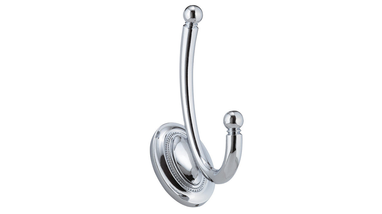 Richelieu RH1403021140: 5-9/16" Classic Victoria Double Wall Hook - Polished Chrome