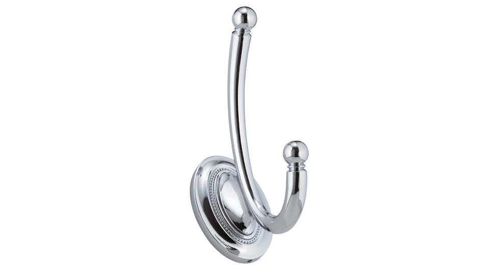 Richelieu RH1403021140: 5-9/16" Classic Victoria Double Wall Hook - Polished Chrome