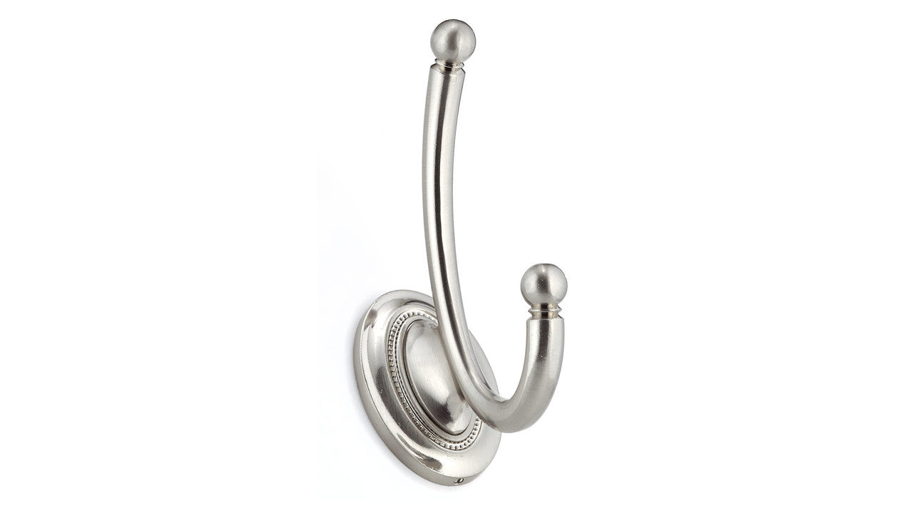 Richelieu RH1403021195: 5-9/16" Classic Victoria Double Wall Hook - Brushed Nickel
