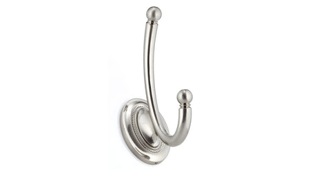 Richelieu RH1403021195: 5-9/16" Classic Victoria Double Wall Hook - Brushed Nickel