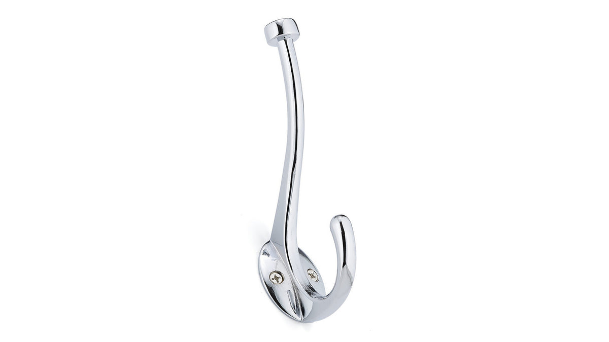 Richelieu RH2173021140: 5-13/16" Transitional Double Wall Hook - Polished Chrome