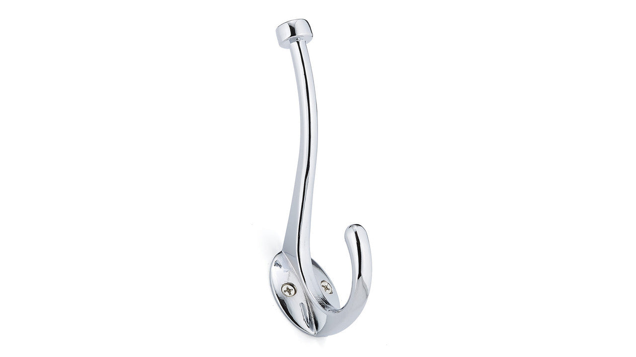 Richelieu RH2173021140: 5-13/16" Transitional Double Wall Hook - Polished Chrome