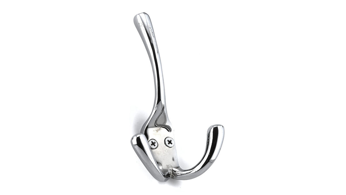 Richelieu T5611140: 4-1/2" Utility Triple Wall Hook - Polished Chrome