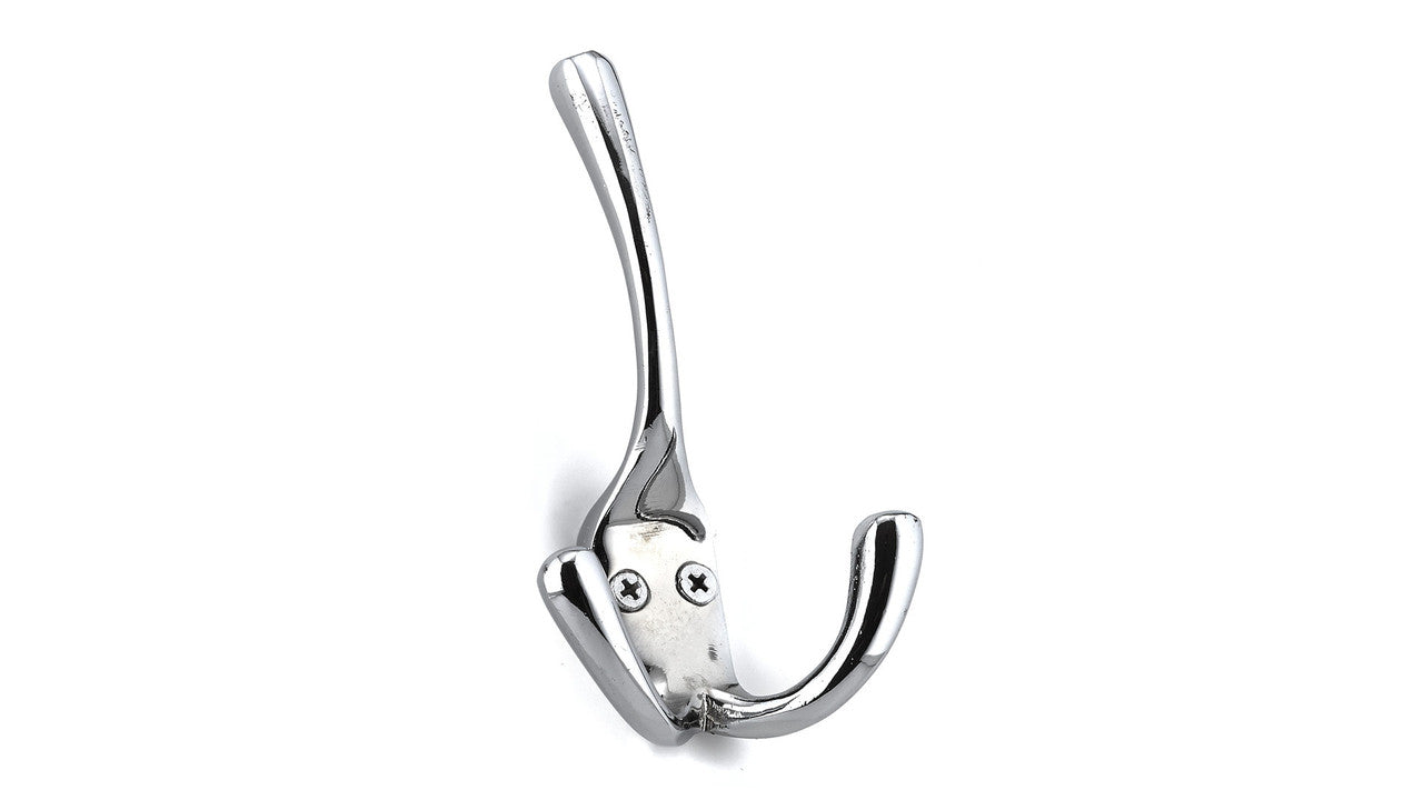 Richelieu T5611140: 4-1/2" Utility Triple Wall Hook - Polished Chrome