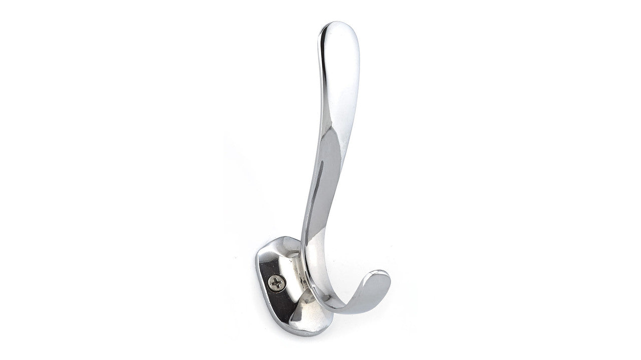 Richelieu T6210140: 4-9/16" Minimalist Double Wall Hook - Polished Chrome