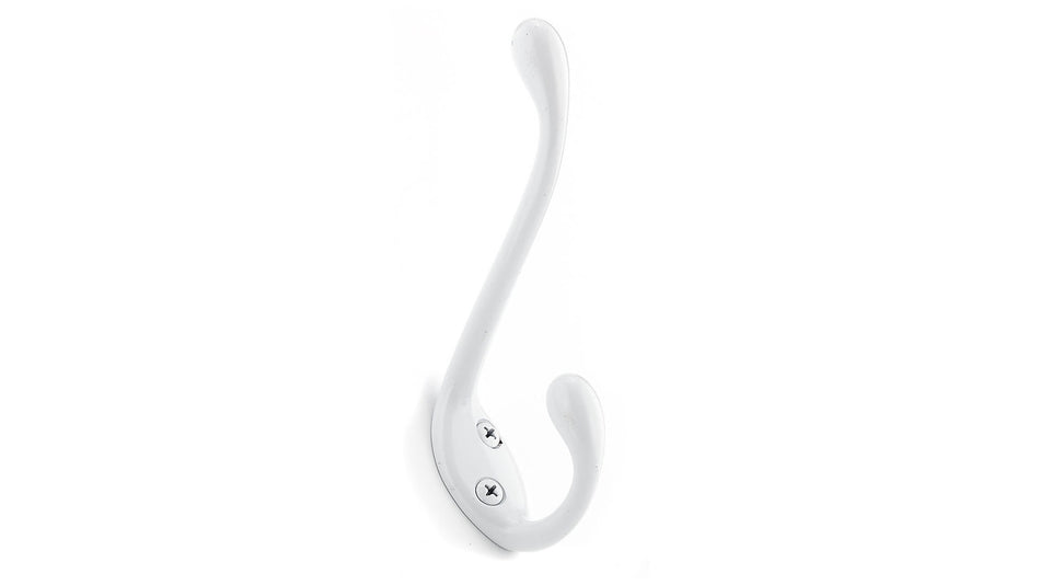 Richelieu T7830130: 4-7/16" Utility Double Wall Hook (3-pack) - White