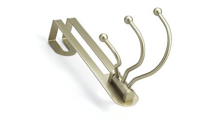 Richelieu T79921184: 16" Utility Triple Swivel Over The Door Hook - Pewter