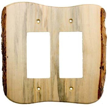 Sierra Lifestyles 682768: Rustic Double Rocker Switchplate - Blued Pine