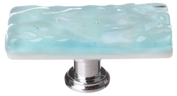 Sietto SLK-208: 2" Skinny Glacier Cabinet Knob - Light Aqua