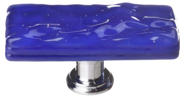 Sietto SLK-221: 2" Skinny Glacier Cabinet Knob - Deep Cobalt Blue