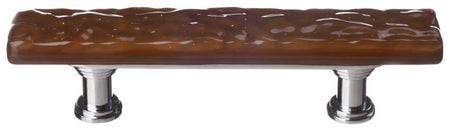 Sietto SP-209: 3" cc Skinny Glacier Cabinet Pull - Woodland Brown