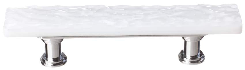 Sietto SP-212: 3" cc Skinny Glacier Cabinet Pull - White