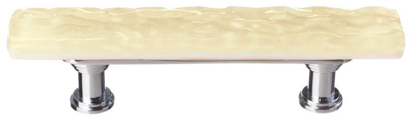 Sietto SP-222: 3" cc Skinny Glacier Cabinet Pull - Pale Yellow