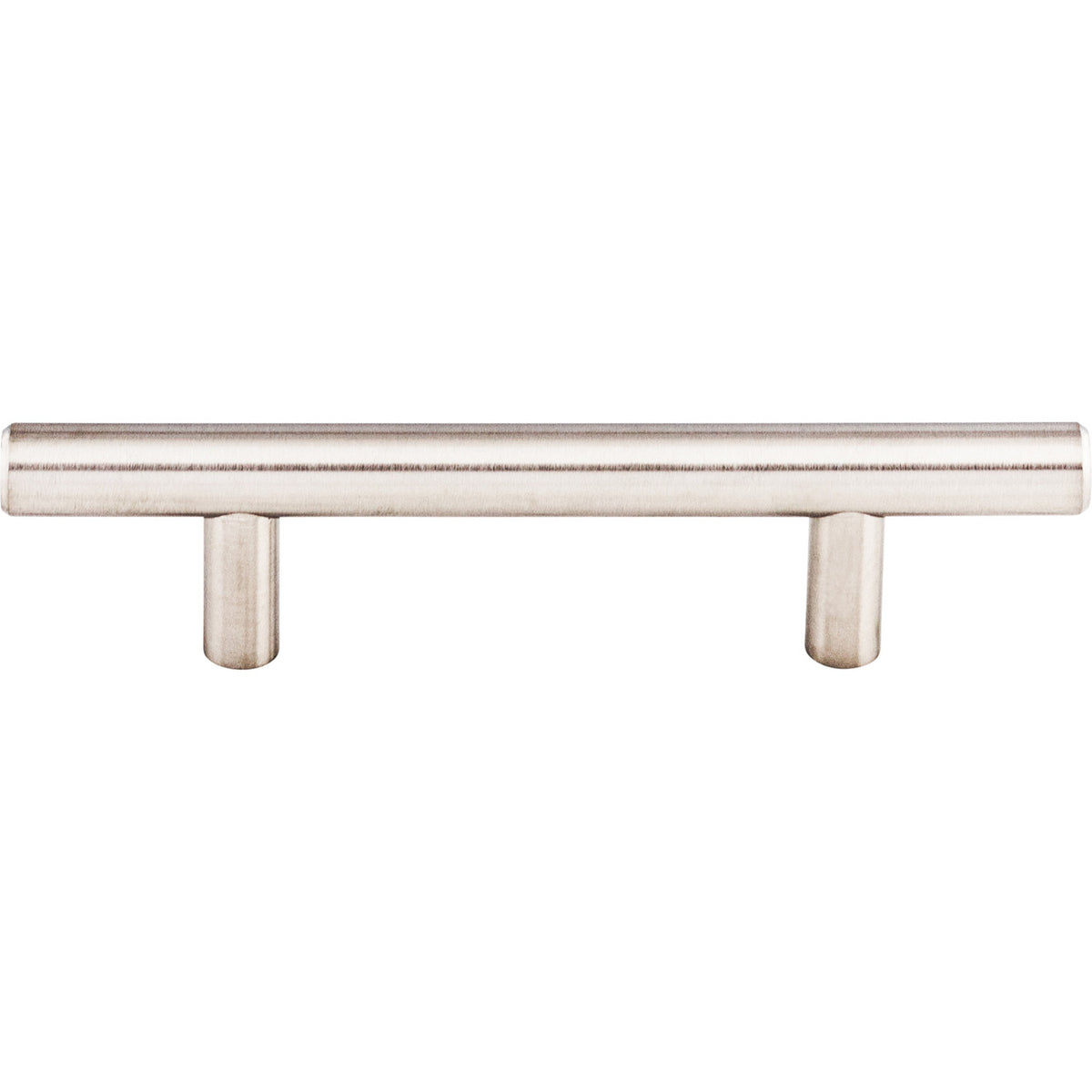 Top Knobs SS2: 3" cc Solid Round Bar Cabinet Pull - Stainless Steel