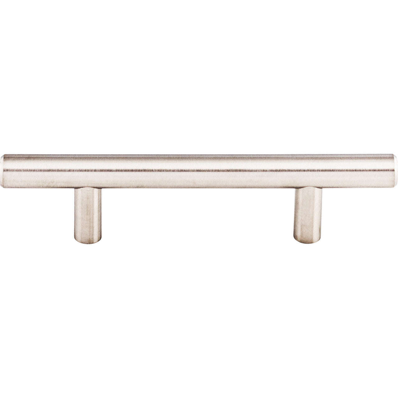 Top Knobs SS2: 3" cc Solid Round Bar Cabinet Pull - Stainless Steel