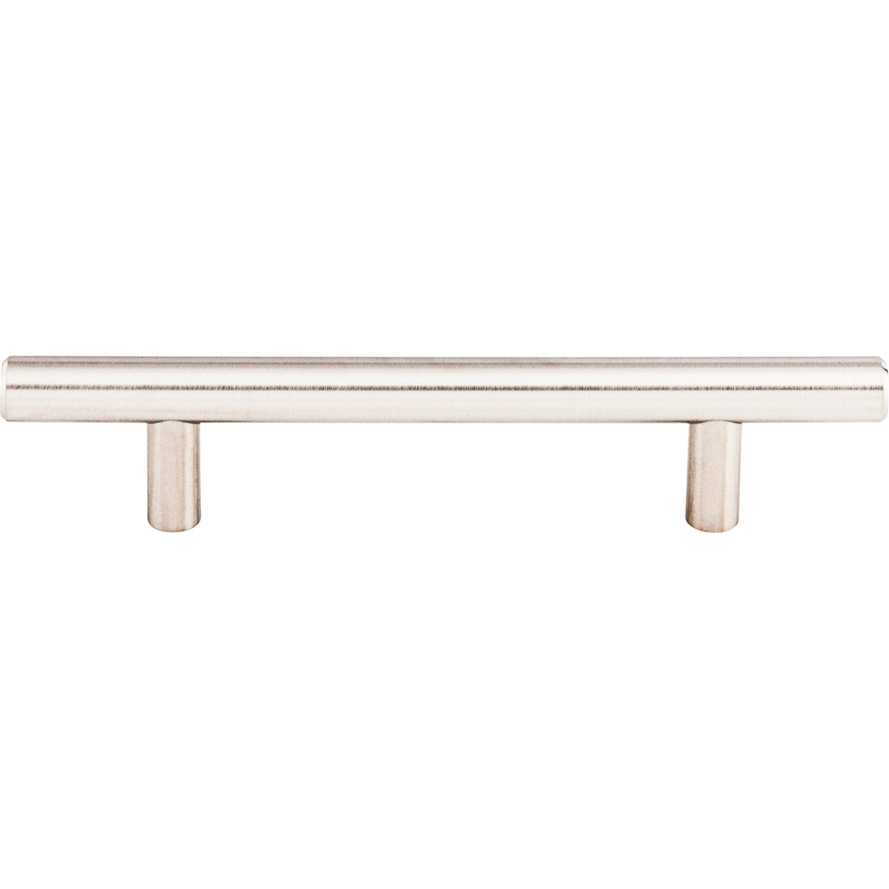 Top Knobs SS3: 3-3/4" cc Solid Round Bar Cabinet Pull - Stainless Steel