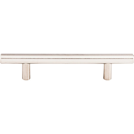 Top Knobs SS3: 3-3/4" cc Solid Round Bar Cabinet Pull - Stainless Steel
