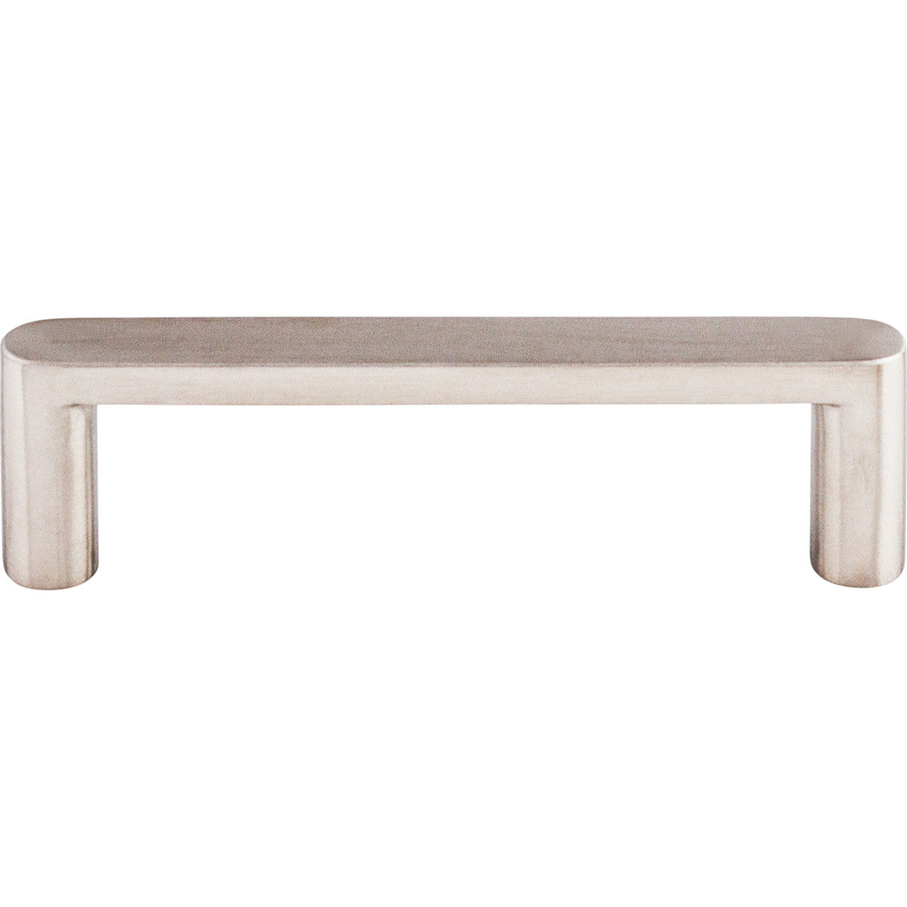 Top Knobs SS58: 3-3/4" cc Flat Bar Cabinet Pull - Stainless Steel