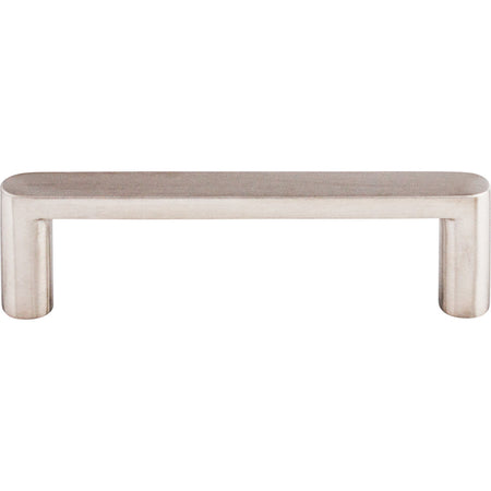 Top Knobs SS58: 3-3/4" cc Flat Bar Cabinet Pull - Stainless Steel