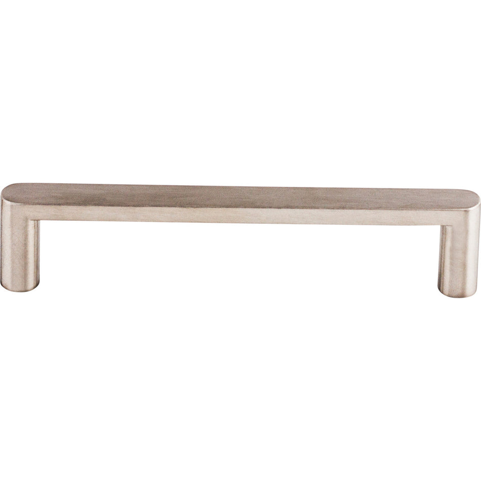 Top Knobs SS59: 5-1/16" cc Flat Bar Cabinet Pull - Stainless Steel