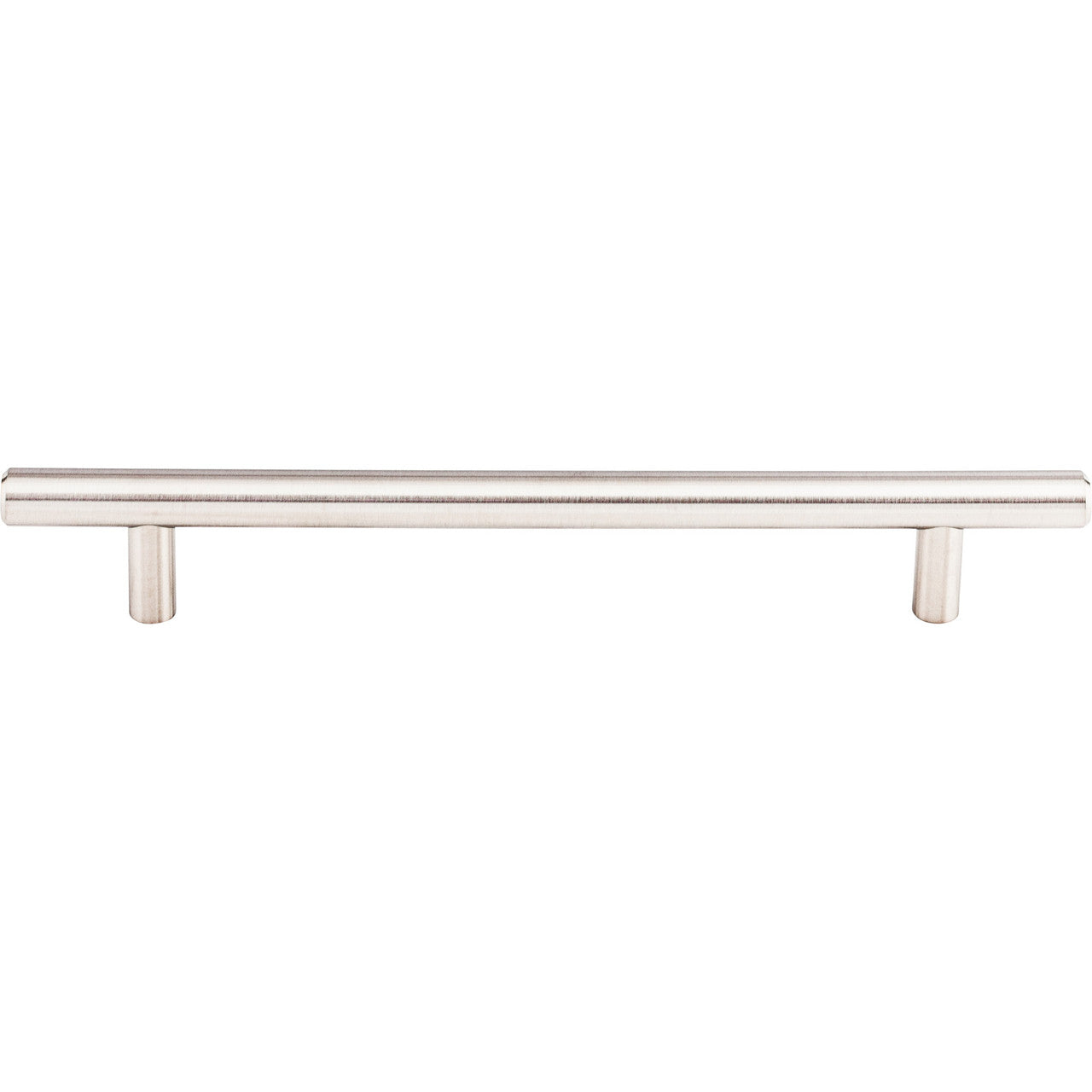 Top Knobs SS5: 6-5/16" cc Solid Round Bar Cabinet Pull - Stainless Steel