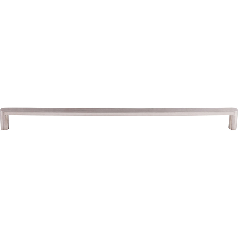 Top Knobs SS64: 12-5/8" cc Flat Bar Cabinet Pull - Stainless Steel