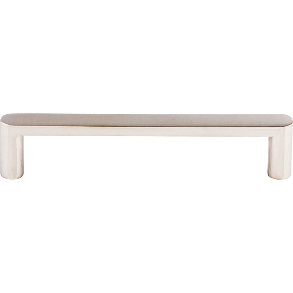 Top Knobs SS66: 5-1/16" cc Flat Bar Cabinet Pull - Polished Stainless Steel