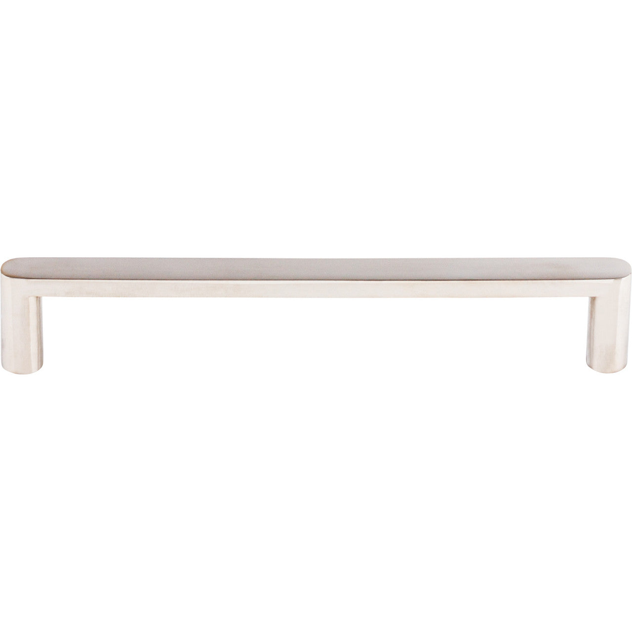 Top Knobs SS67: 6-5/16" cc Flat Bar Cabinet Pull - Polished Stainless Steel