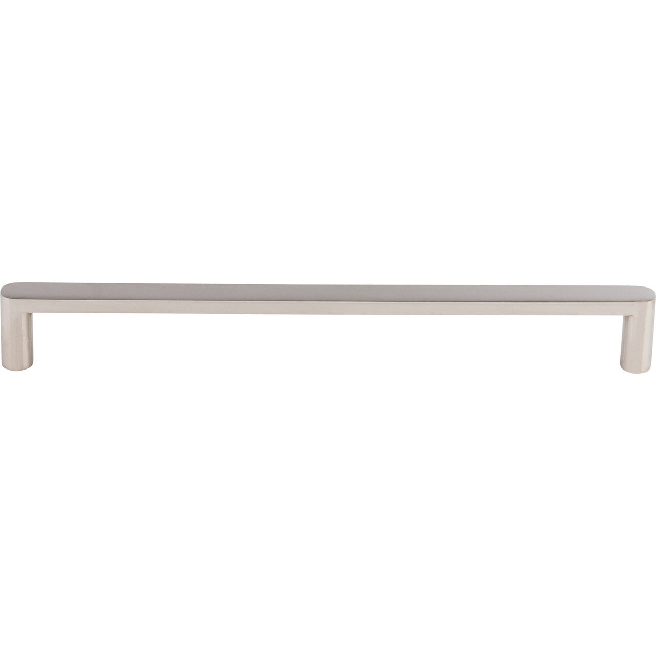 Top Knobs SS69: 8-13/16" cc Flat Bar Cabinet Pull - Polished Stainless Steel