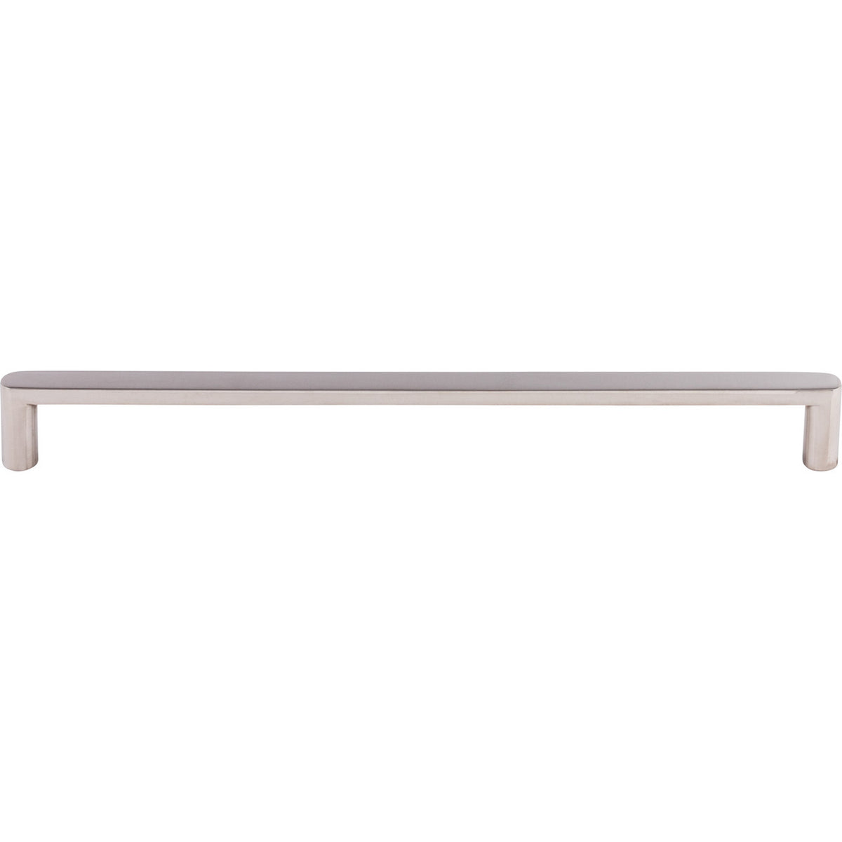 Top Knobs SS70: 10-1/16" cc Flat Bar Cabinet Pull - Polished Stainless Steel
