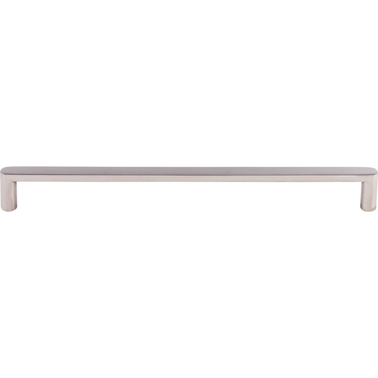 Top Knobs SS70: 10-1/16" cc Flat Bar Cabinet Pull - Polished Stainless Steel