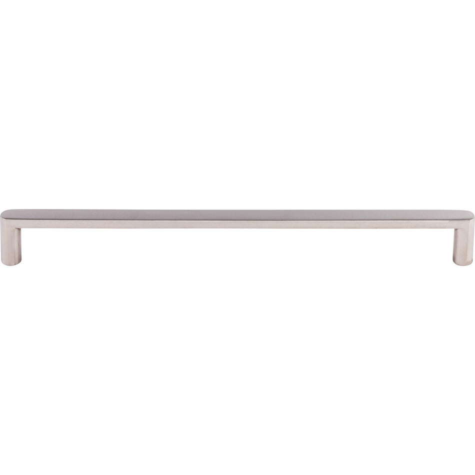 Top Knobs SS70: 10-1/16" cc Flat Bar Cabinet Pull - Polished Stainless Steel