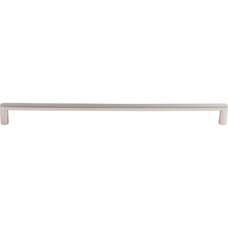 Top Knobs SS71: 12-5/8" cc Flat Bar Cabinet Pull - Polished Stainless Steel