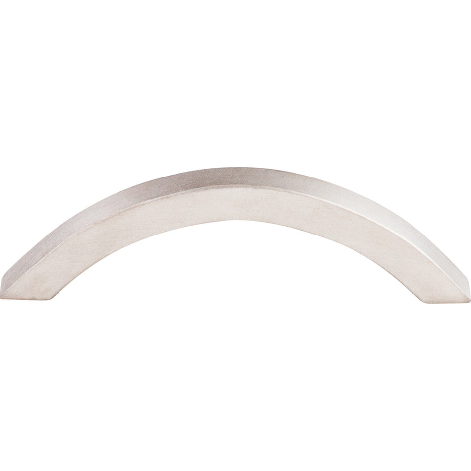 Top Knobs SS72: 3-3/4" cc Flat Bar Cabinet Pull - Stainless Steel