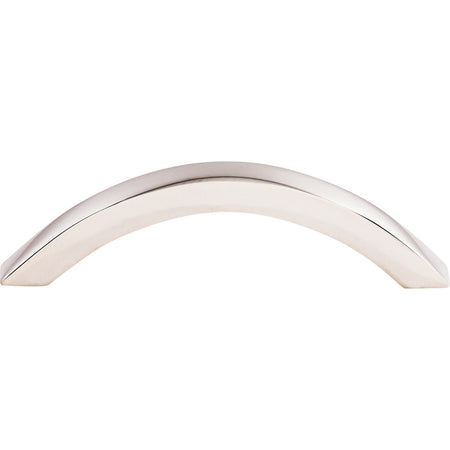 Top Knobs SS77: 3-3/4" cc Bow Cabinet Pull - Polished Stainless Steel