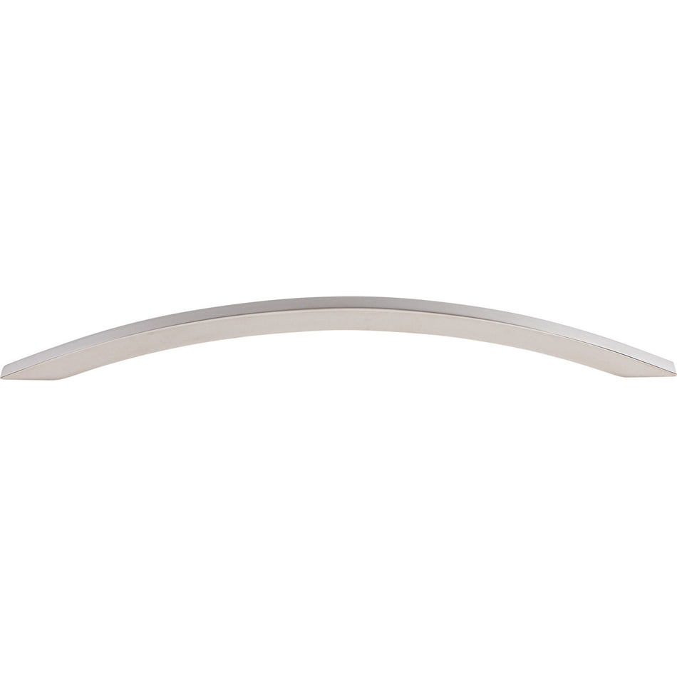 Top Knobs SS81: 8-13/16" cc Bow Cabinet Pull - Polished Stainless Steel
