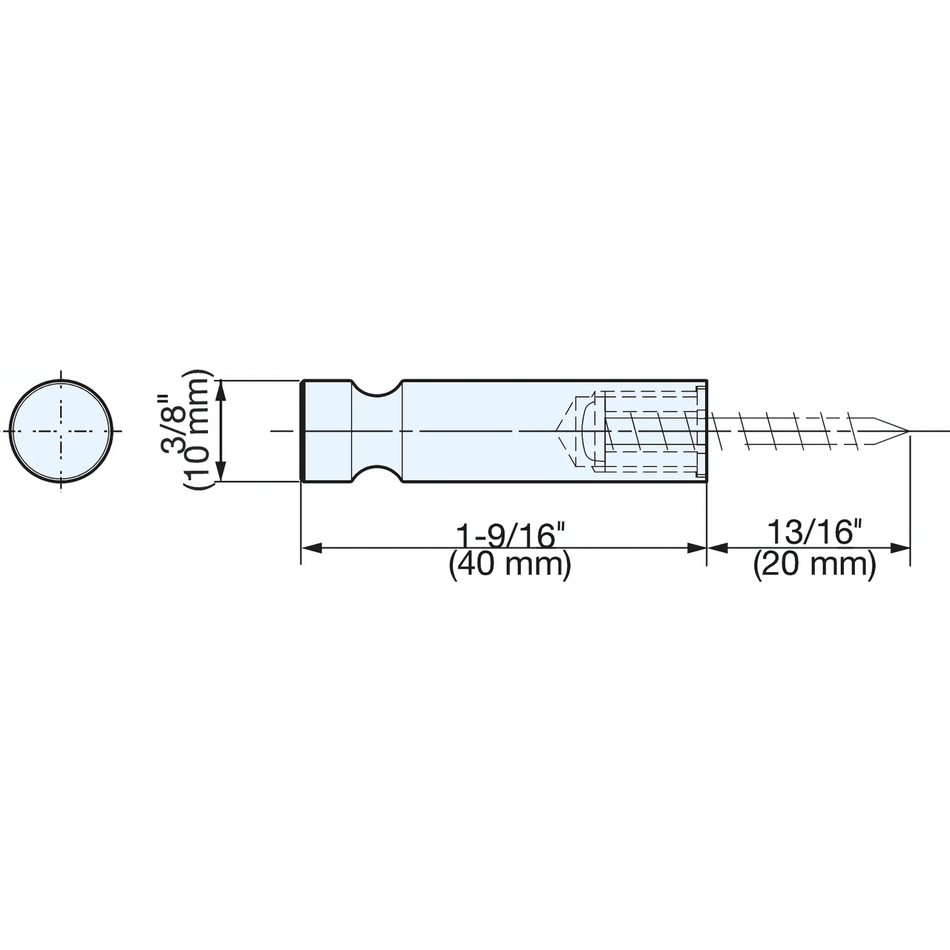 Sugatsune SSF-10/CR: 40mm Vanity Hook - Polished Chrome