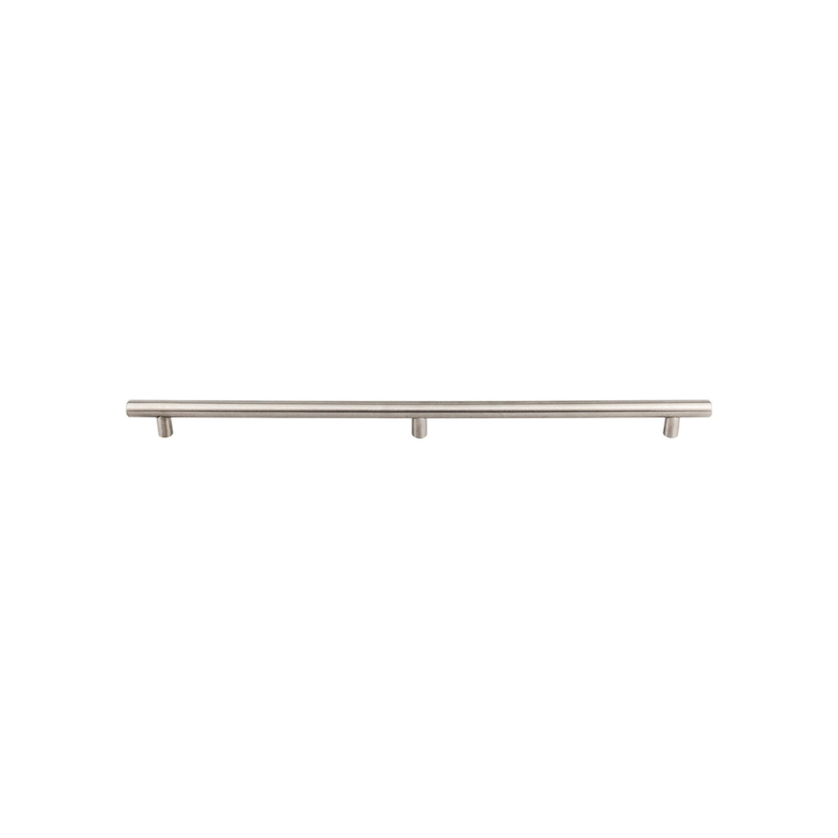 Top Knobs SSH10: 30-11/16" cc Round Bar Cabinet Pull - Stainless Steel