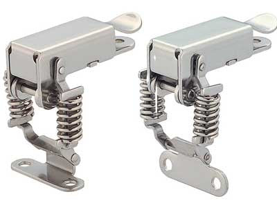 Sugatsune STF-A56AH: Corner Fastener w/90 degree Strike Plate - Polished Stainless Steel
