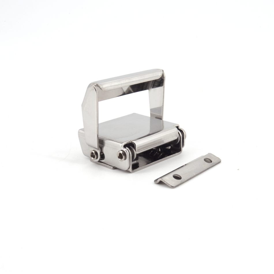 Sugatsune STF-40-1: 40mm Draw Latch -  Polished Stainless Steel