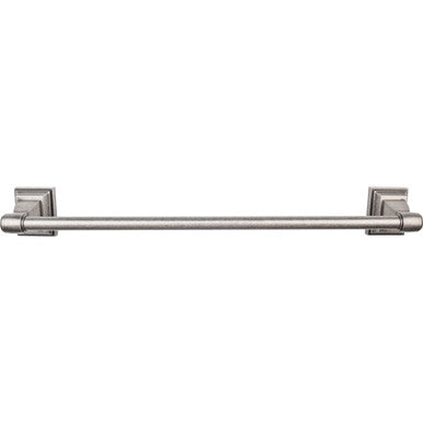 Top Knobs STK10AP: 30" cc Stratton Single Towel Bar - Antique Pewter