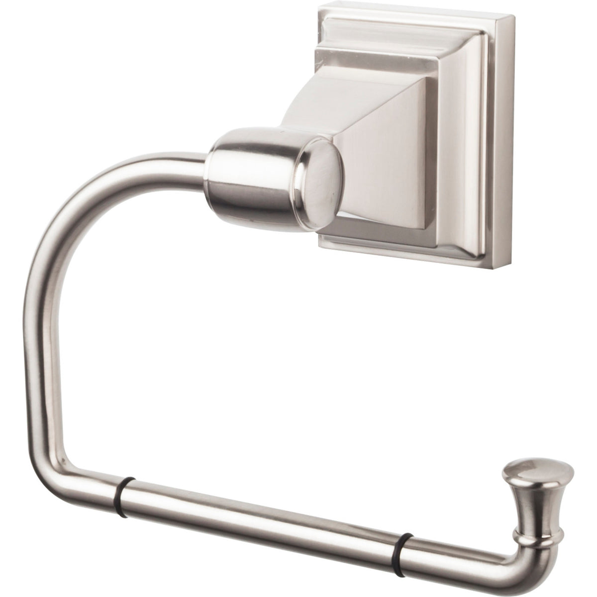 Top Knobs STK4BSN: Stratton Single Arm Tissue Roll Holder - Brushed Satin Nickel