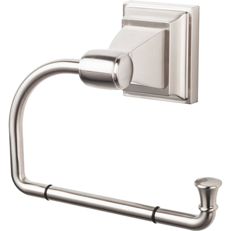 Top Knobs STK4BSN: Stratton Single Arm Tissue Roll Holder - Brushed Satin Nickel