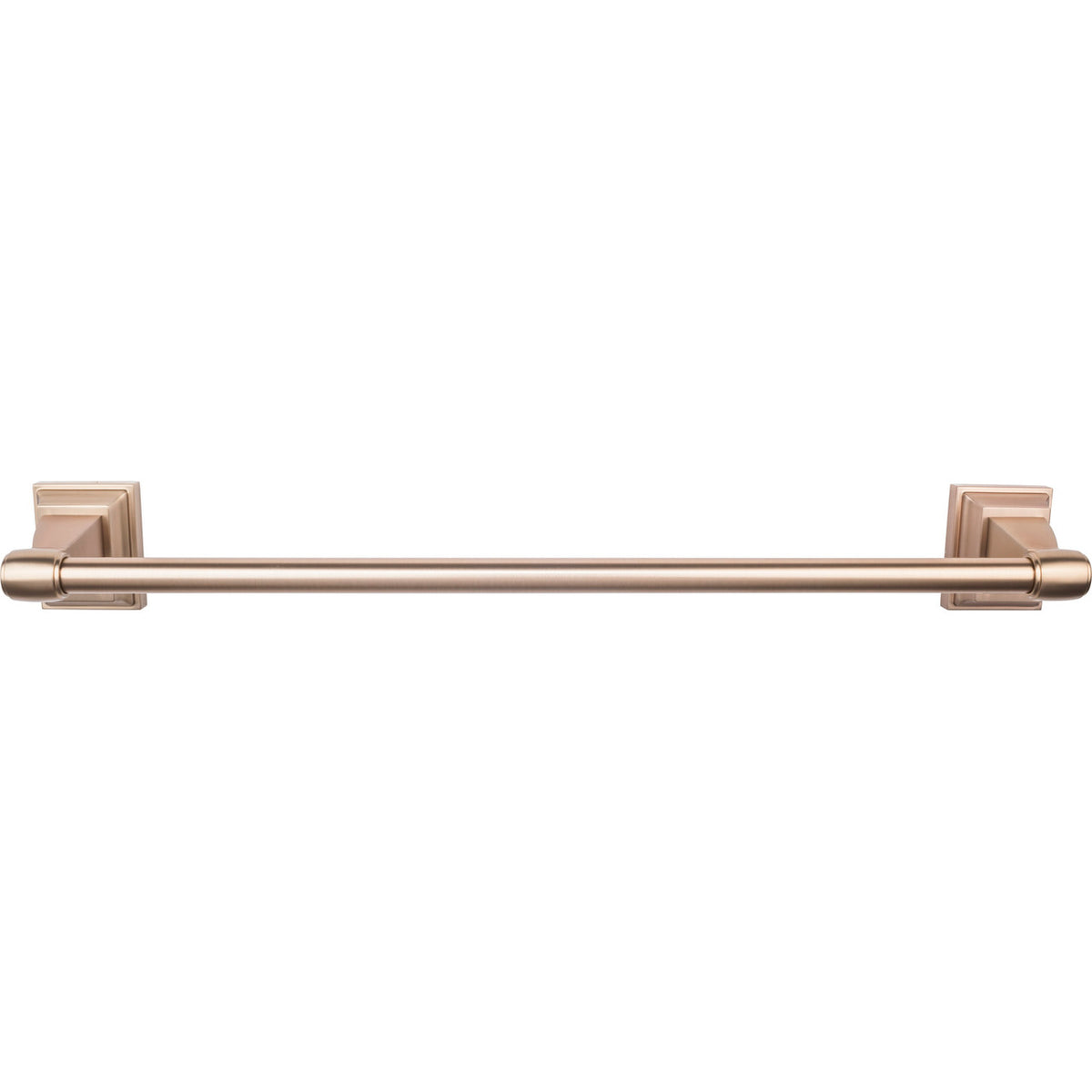 Top Knobs STK6BB: 18" cc Stratton Single  Towel Bar - Brushed Bronze