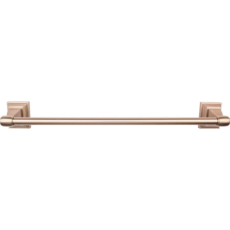 Top Knobs STK6BB: 18" cc Stratton Single  Towel Bar - Brushed Bronze