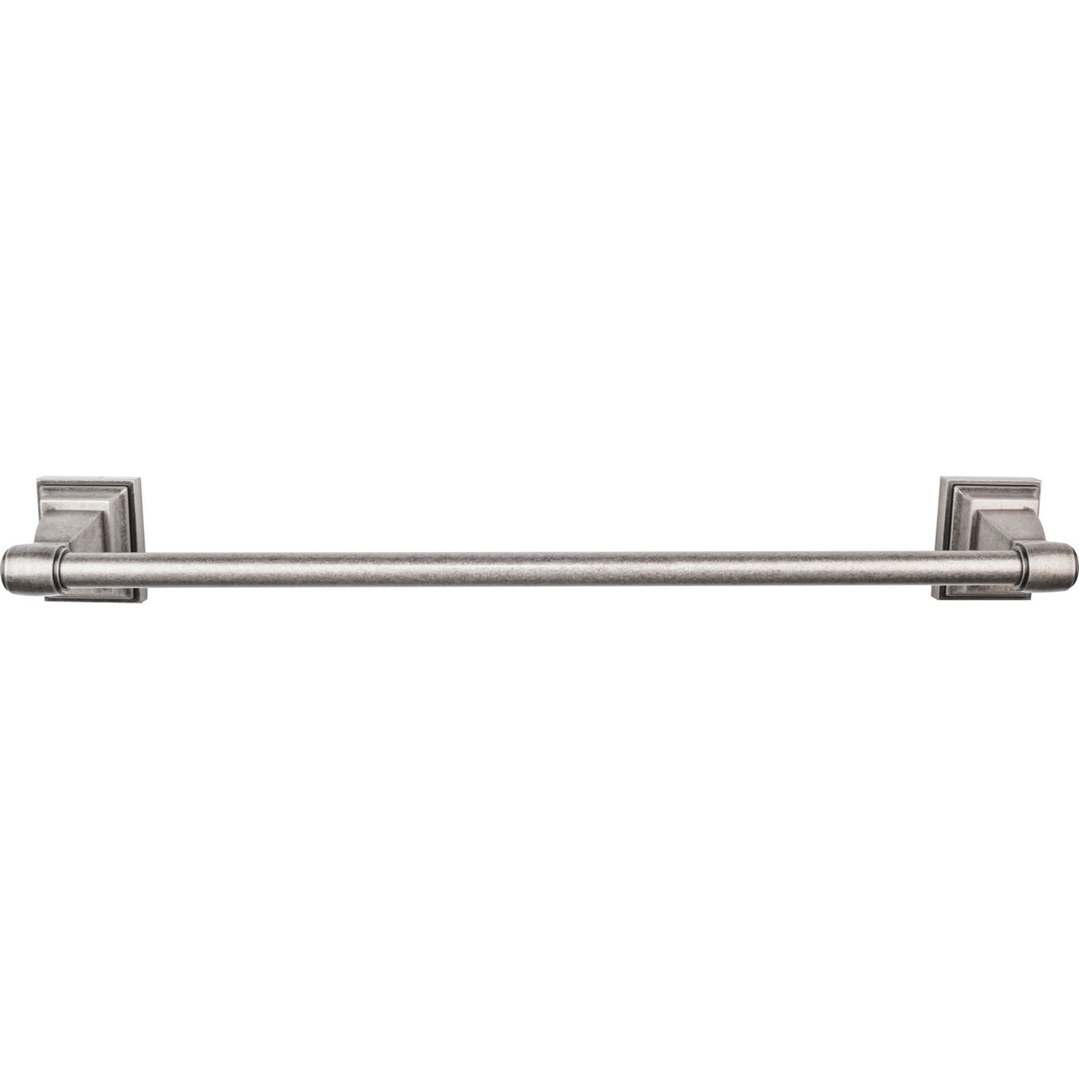 Top Knobs STK8AP: 24" cc Stratton Double Towel Bar - Antique Pewter