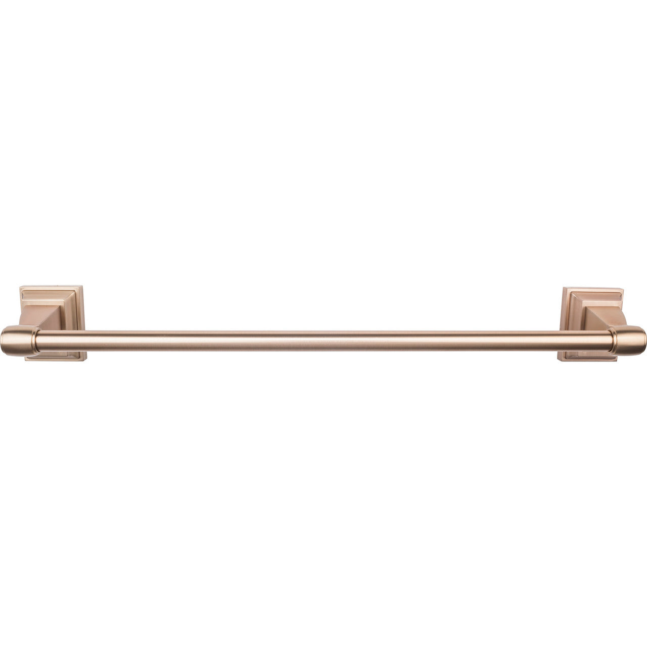 Top Knobs STK8BB: 24" cc Stratton Single Towel Bar - Brushed Bronze