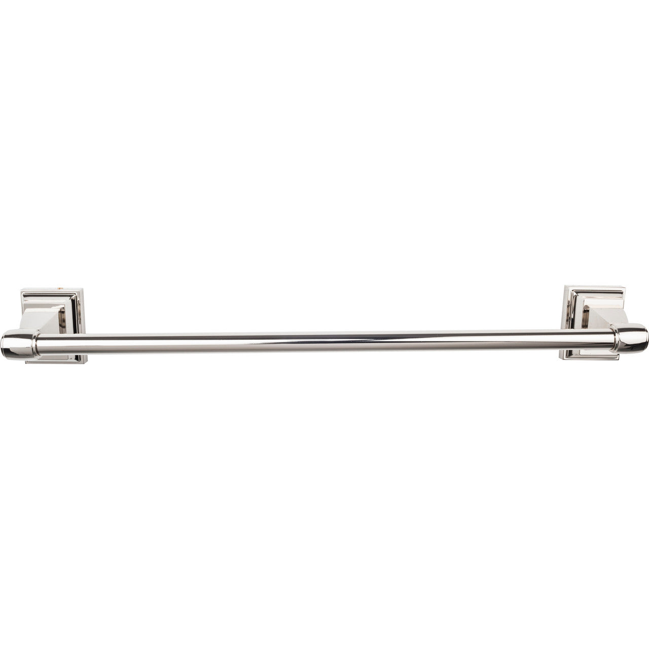 Top Knobs STK8PN: 24" cc Stratton Single Towel Bar - Polished Nickel