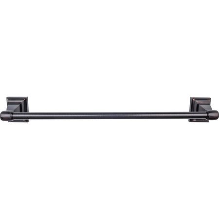 Top Knobs STK8TB: 24" cc Stratton Single Towel Bar - Tuscan Bronze