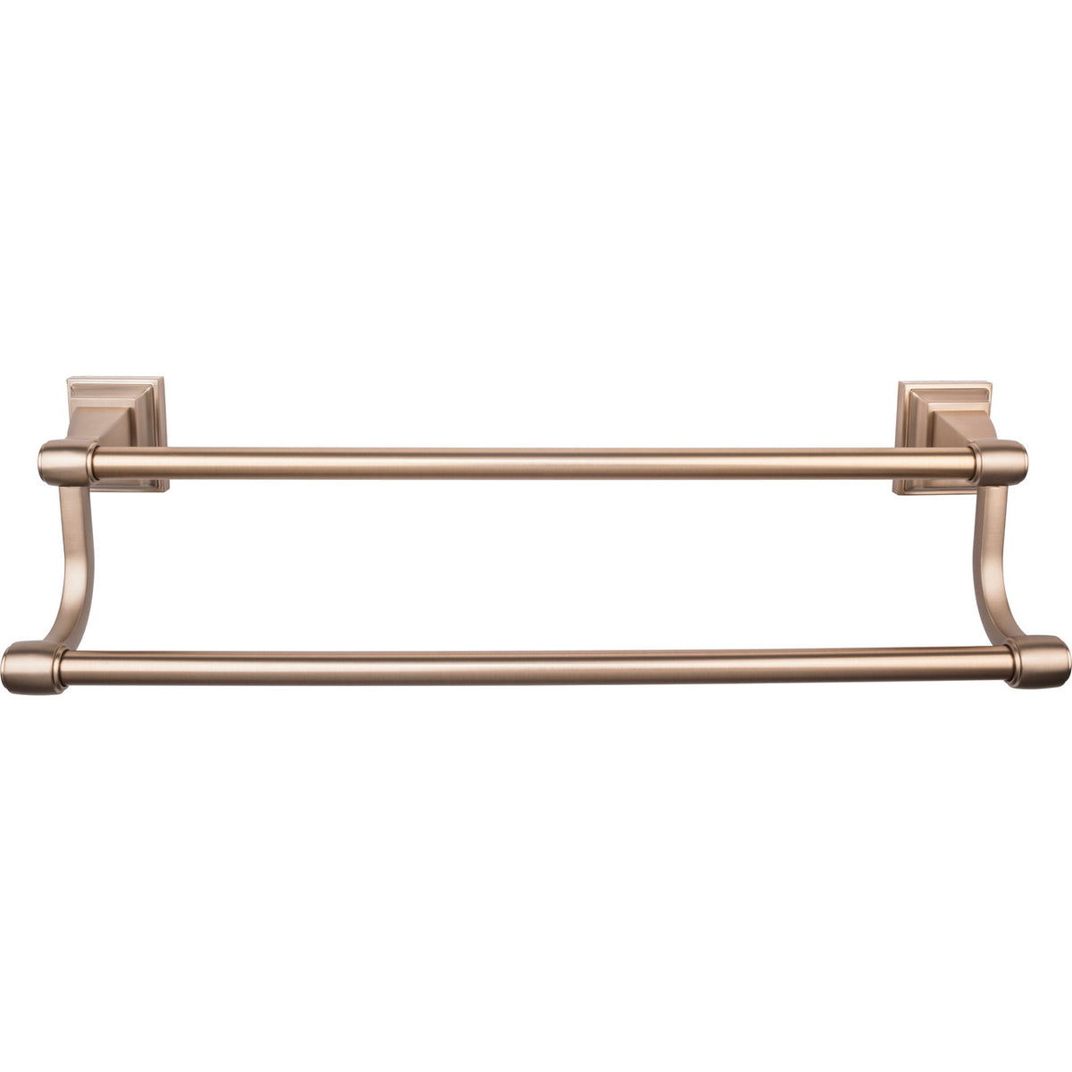 Top Knobs STK9BB: 24" cc Stratton Double Towel Bar - Brushed Bronze